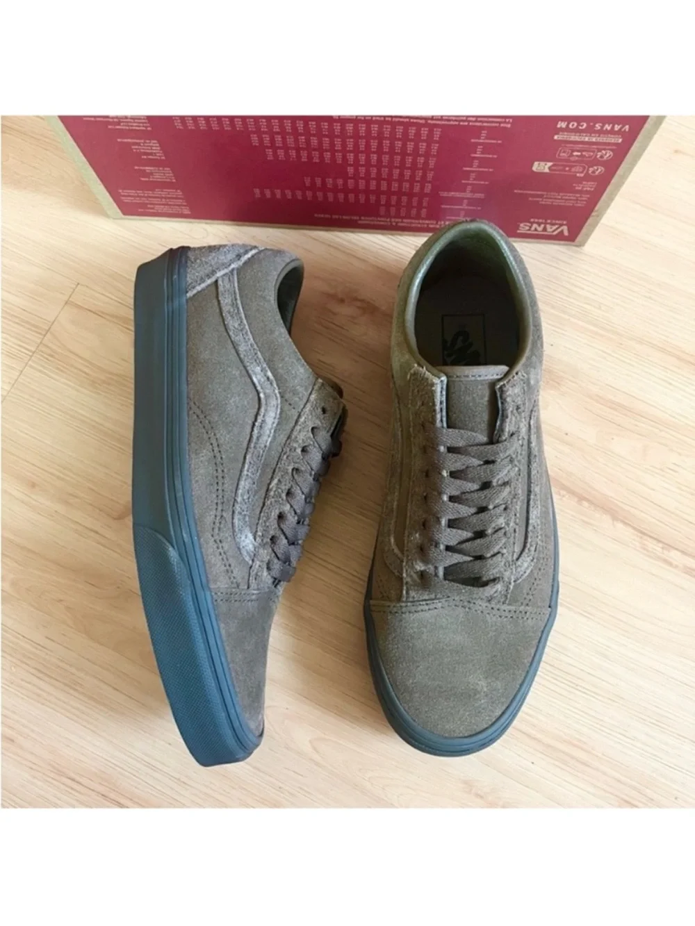 Vans Old Skool Shoes Suede Mix Teak Women 9.0 US